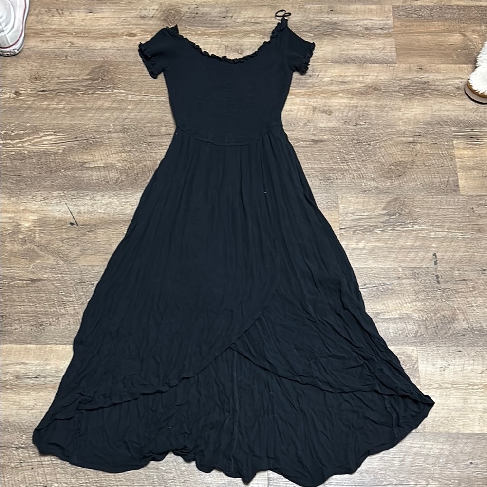 Elegant Black Off-Shoulder Dress